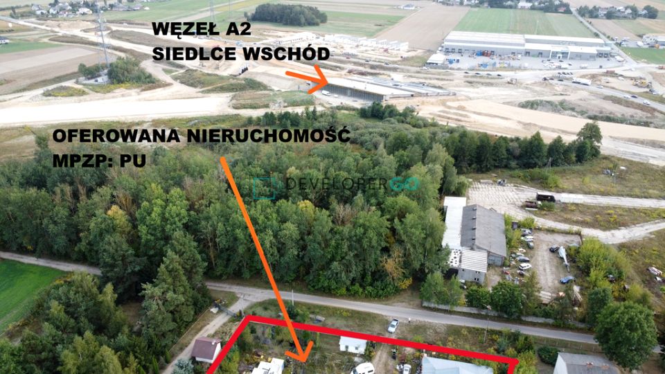 Działka przy lesie