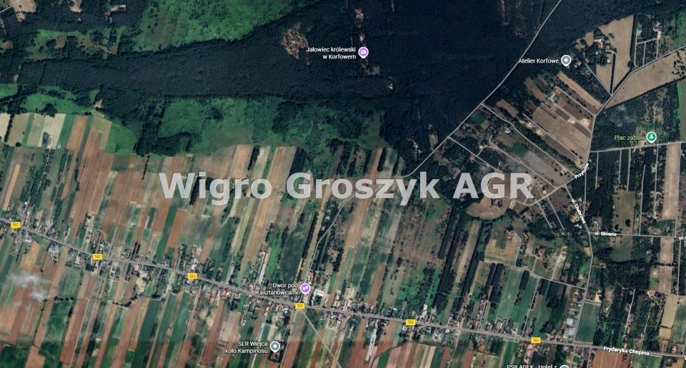 Pusta działka Wiejca