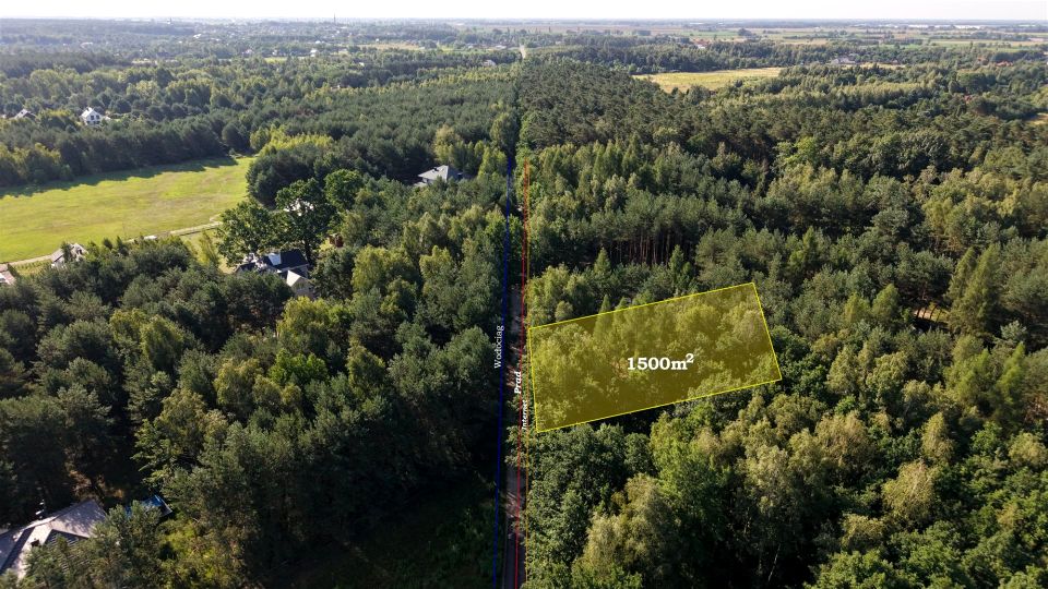 Działka przy lesie