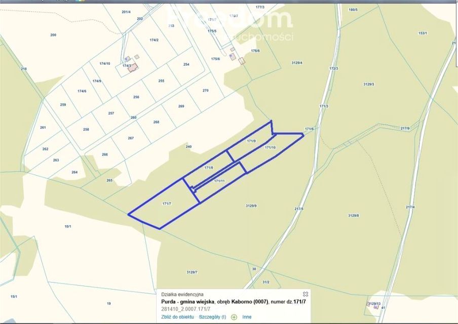 Działka inna Kaborno sprzedam