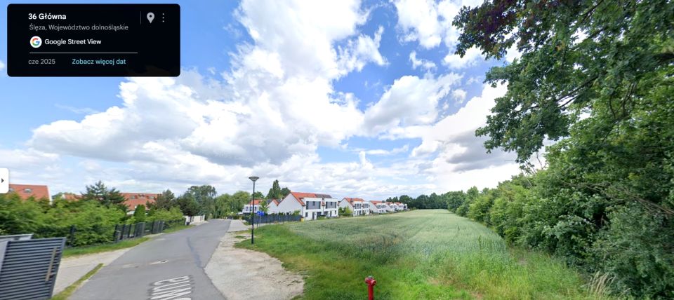 Działka inwestycyjna Ślęza