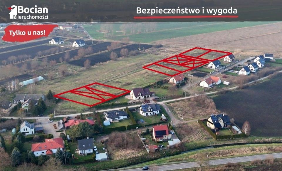 Działka przy lesie