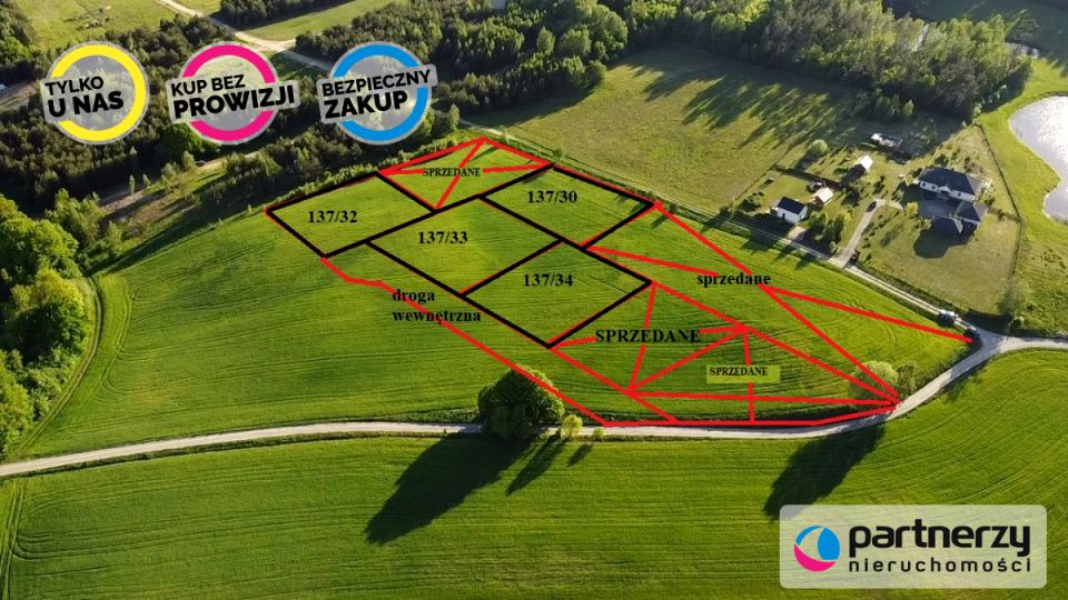 Działka przy lesie