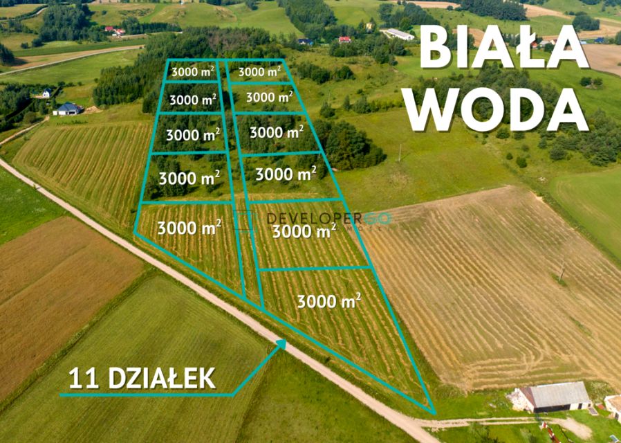 Działka budowlano-rolna Biała Woda