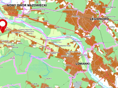 Działka przy lesie