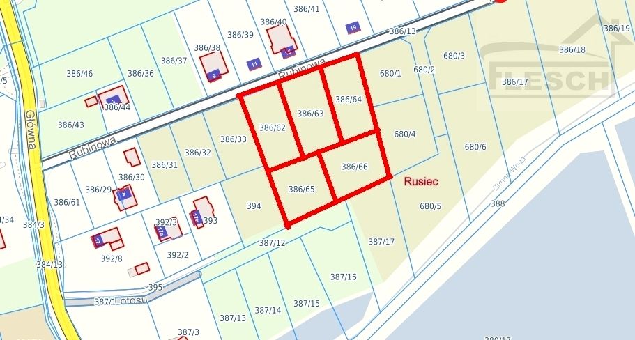 Działka budowlana Rusiec
