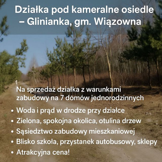 Działka budowlana Glinianka