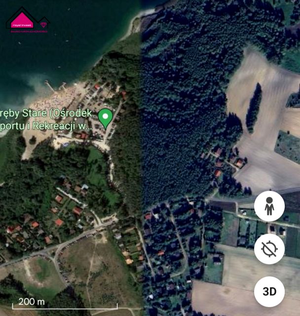 Działka leśna Tręby Stare