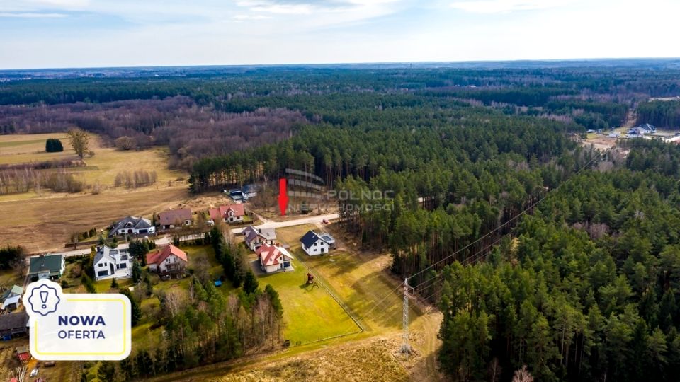 Działka przy lesie