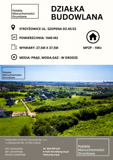 Działka budowlana Strzyżowice