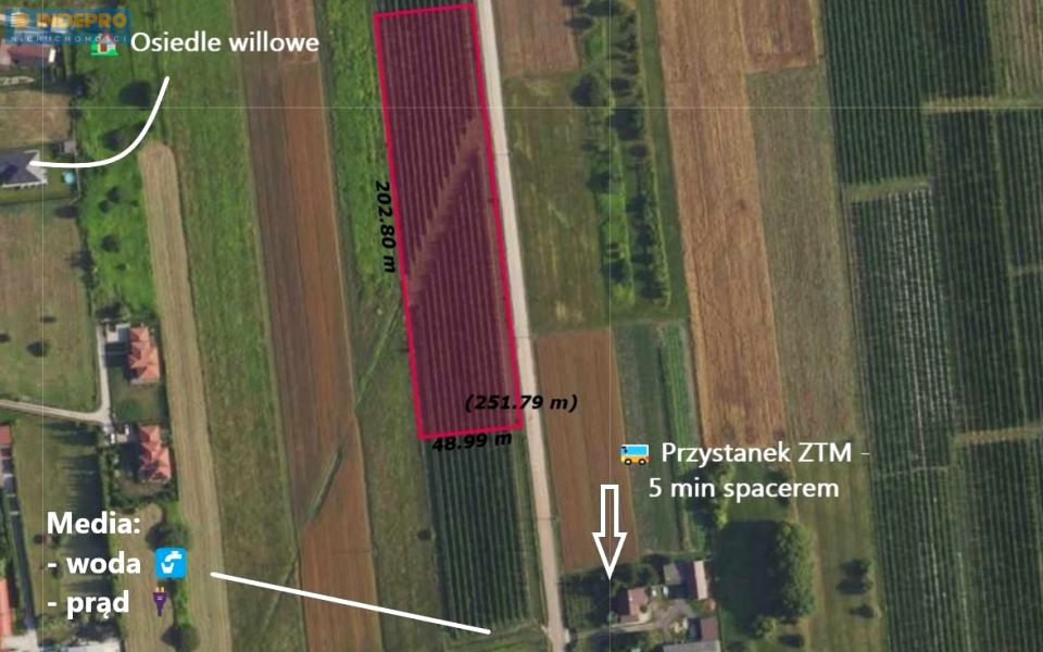 Działka rolna Duchnów