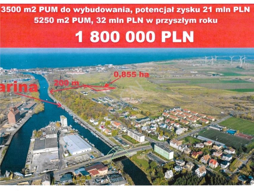 Działka inwestycyjna Darłowo