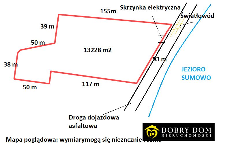 Działka przy lesie