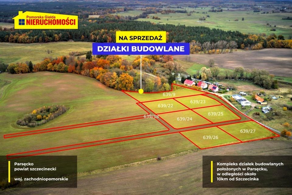 Działka budowlana Parsęcko