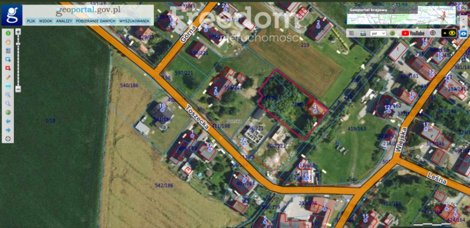 Działka budowlana Pisarzowice
