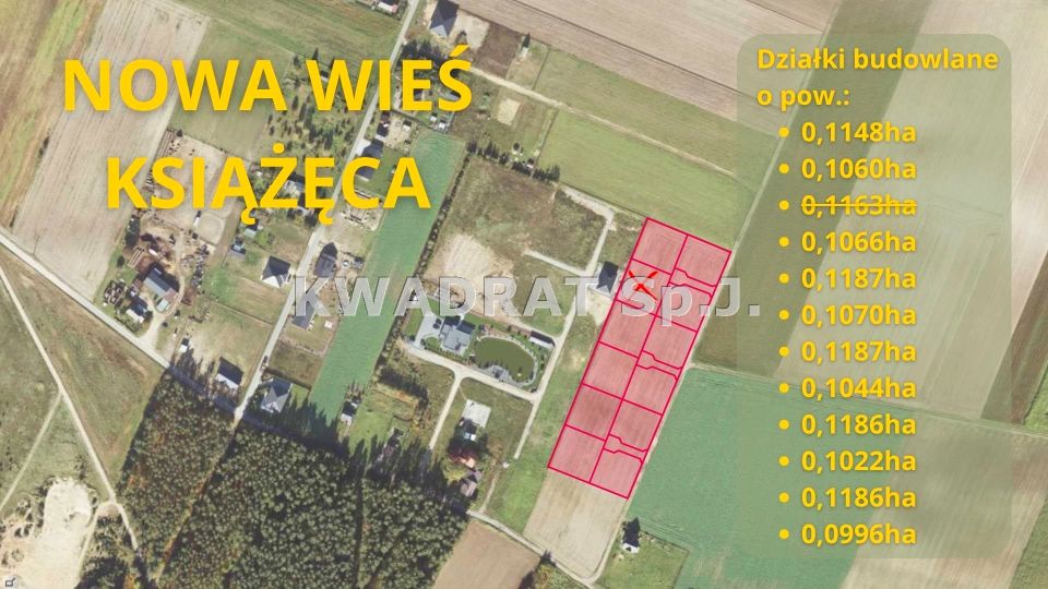 Działka inwestycyjna Nowa Wieś Książęca