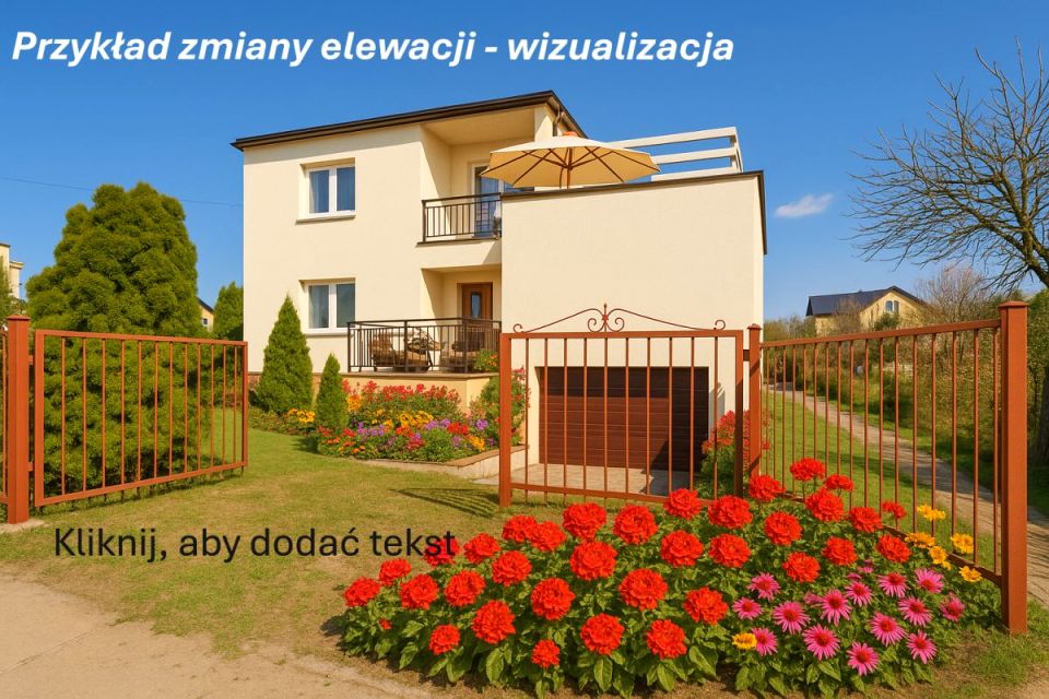 Dom z balkonem