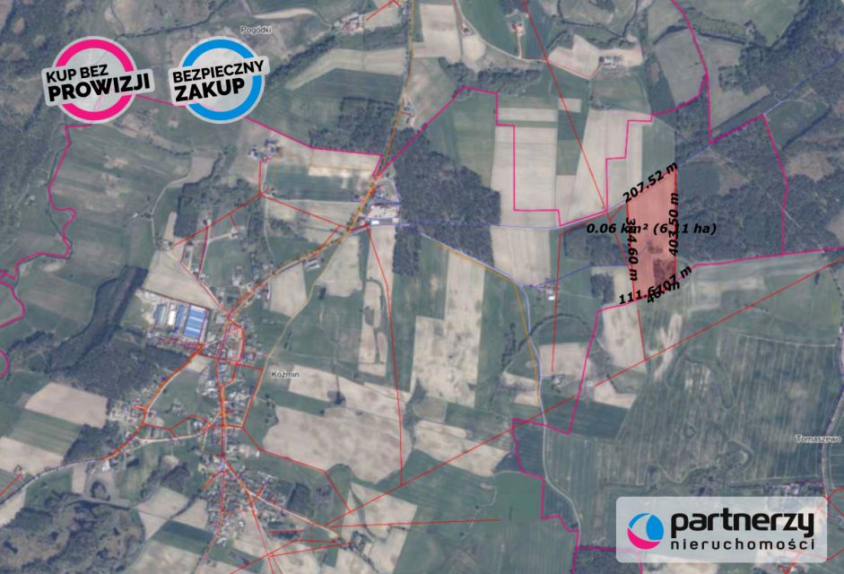 Działka siedliskowa Koźmin