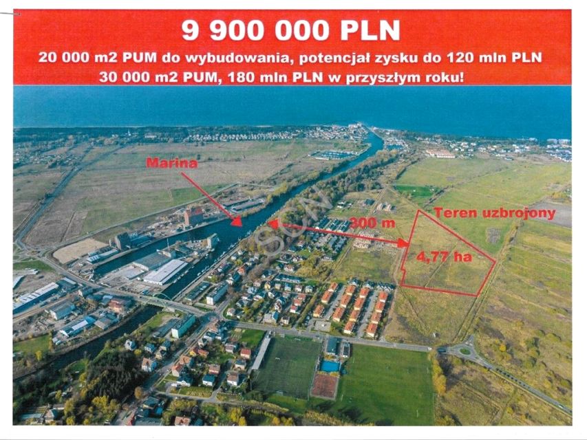 Działka inwestycyjna Darłowo