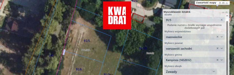 Działka budowlana Kampinos