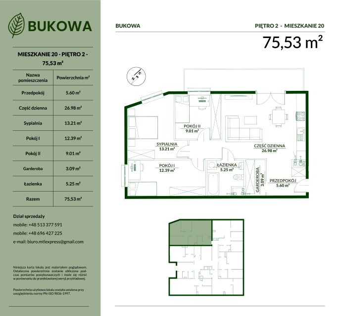 Mieszkanie Kopernika, ul. Bukowa 29