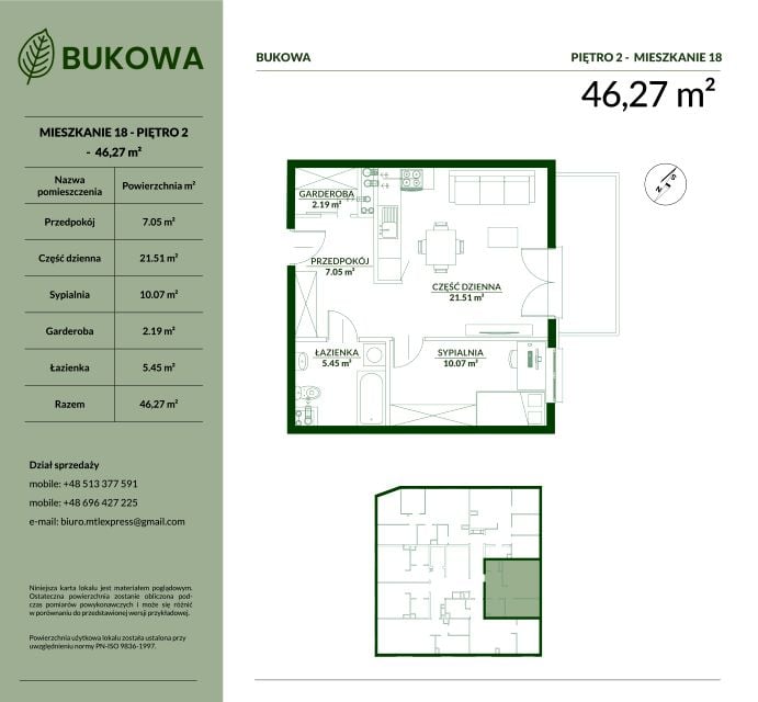 Mieszkanie Kopernika, ul. Bukowa 29