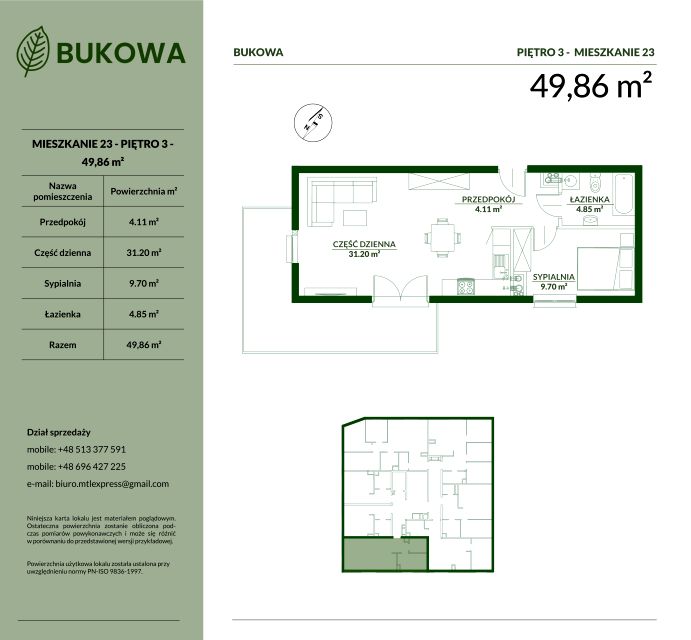 Mieszkanie Kopernika, ul. Bukowa 29
