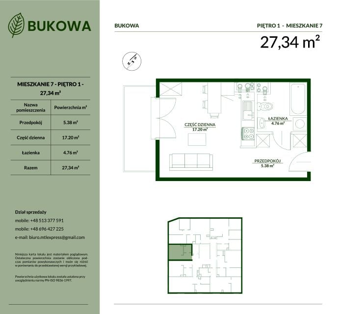 Mieszkanie Kopernika, ul. Bukowa 29
