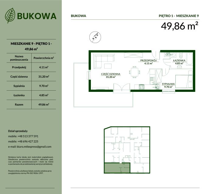 Mieszkanie Kopernika, ul. Bukowa 29