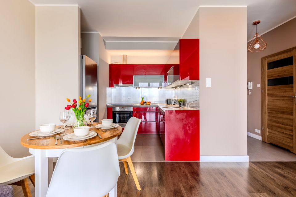 Mieszkanie apartamentowiec nad jeziorem