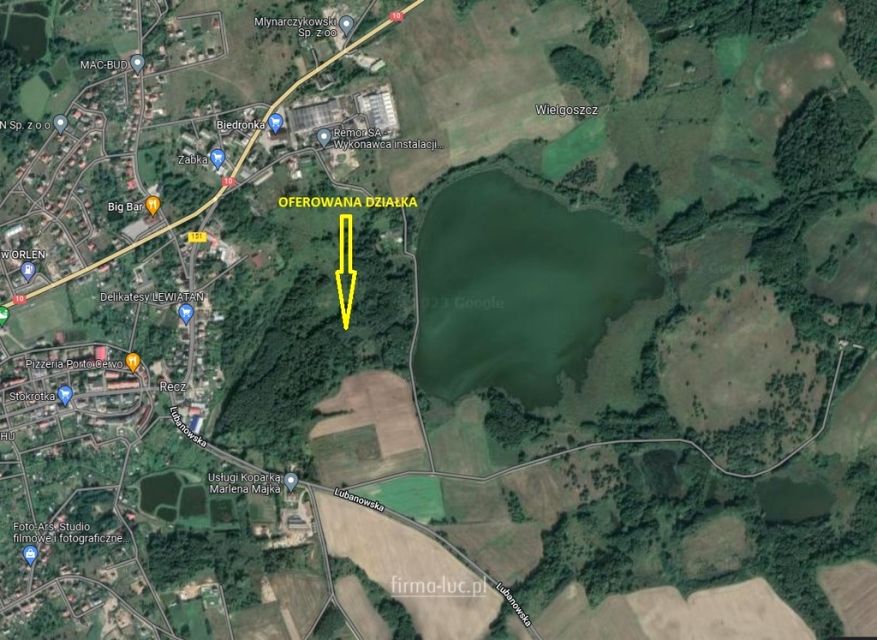 Działka rolna Recz