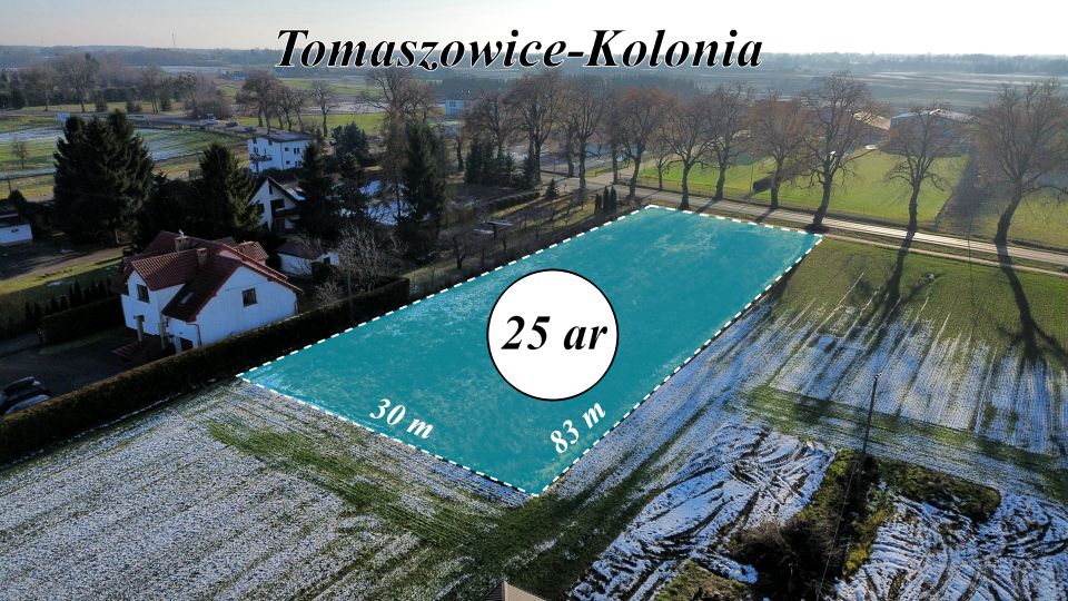 Działka budowlana Tomaszowice-Kolonia sprzedam