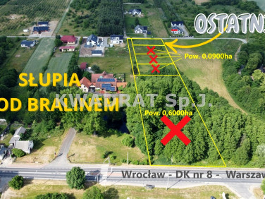 Działka inwestycyjna Słupia pod Bralinem