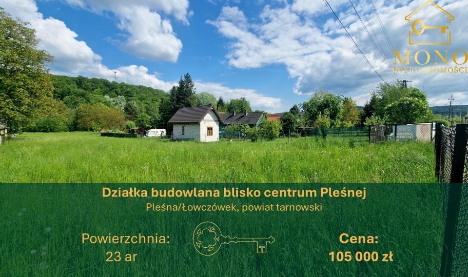 Działka budowlana Pleśna