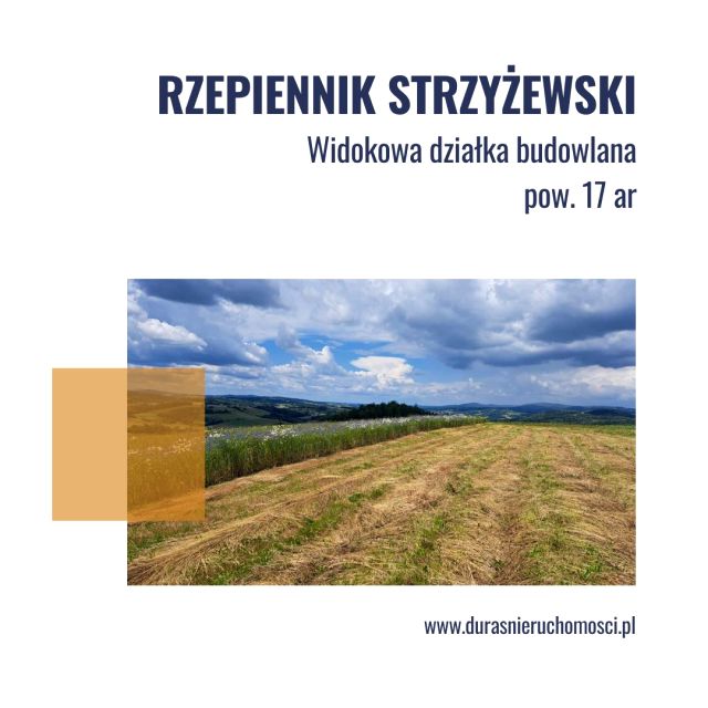 Działka budowlana Rzepiennik Strzyżewski