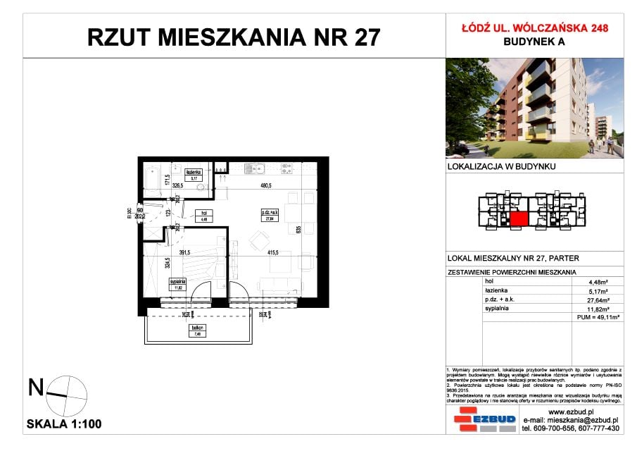 Mieszkanie Górniak, ul. Wólczańska 248