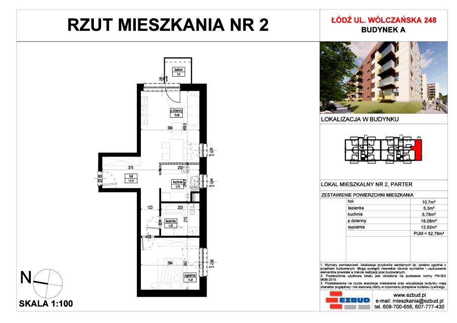 Mieszkanie Górniak, ul. Wólczańska 248