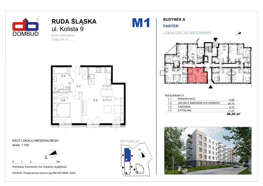 Mieszkanie Nowy Bytom, ul. Kolista 14