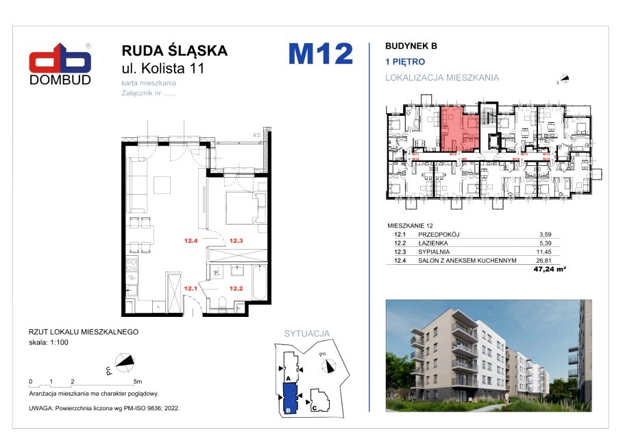 Mieszkanie Nowy Bytom, ul. Kolista 14