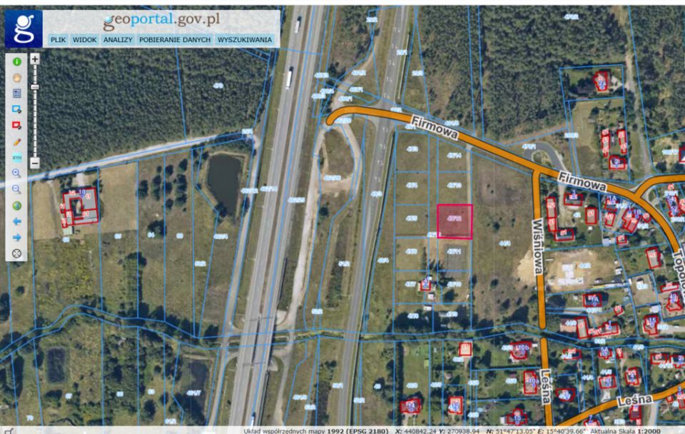 Działka budowlana Rudno