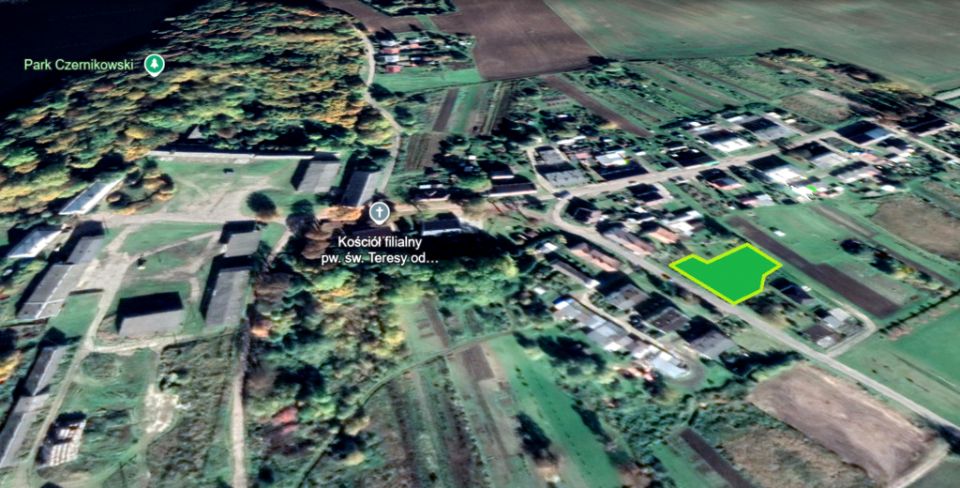 Ogrodzona działka Czerników
