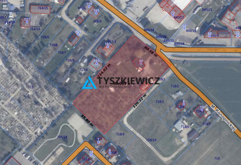 Działka usługowa Chwaszczyno sprzedam