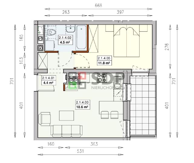 Mieszkanie apartamentowiec Wrocław