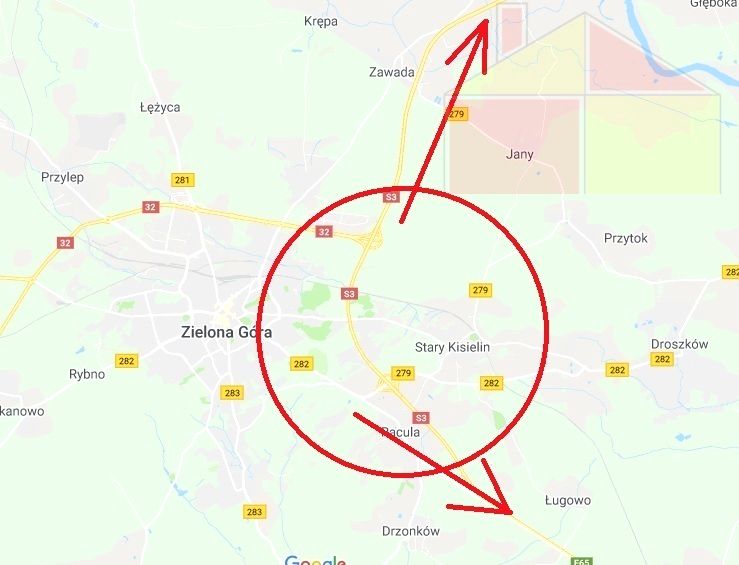 Działka inwestycyjna Zielona Góra