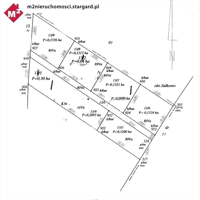 Działka budowlana Tychowo