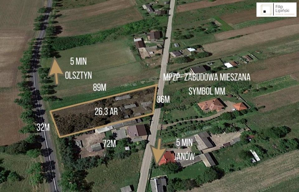 Działka usługowa Skowronów