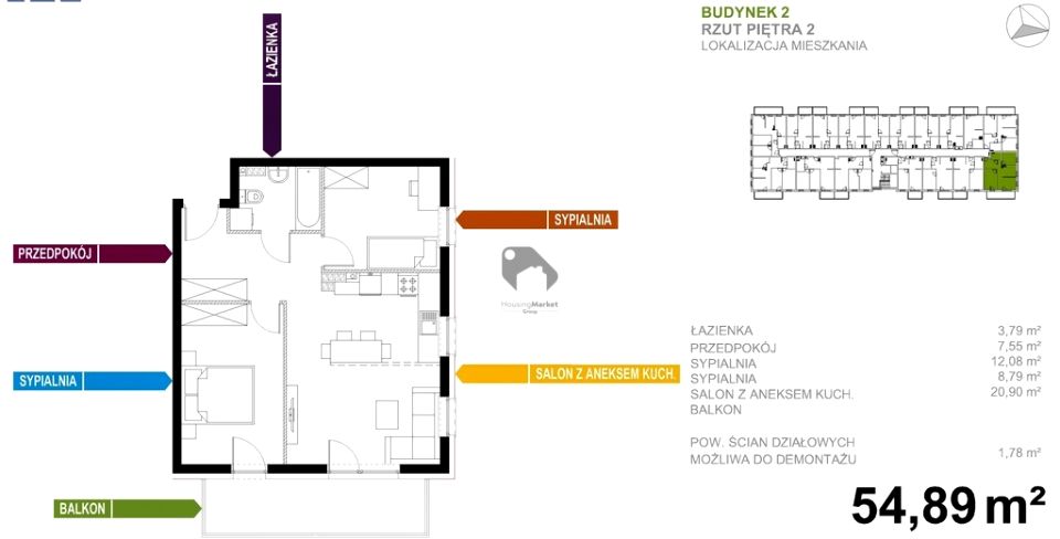 Mieszkanie apartamentowiec przy lesie