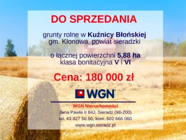 Działka rolna Klonowa sprzedam