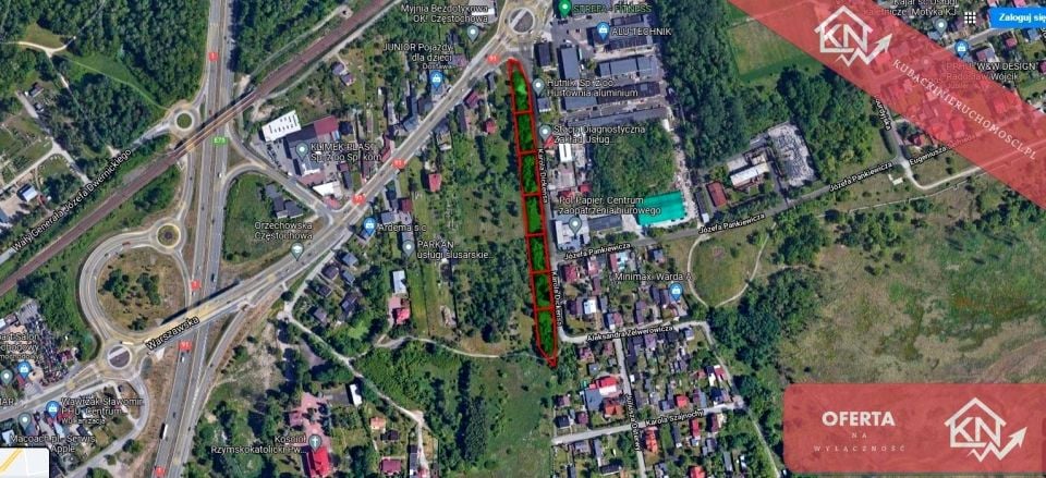 Działka budowlana Częstochowa