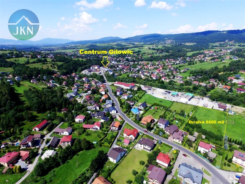 Działka usługowa Gilowice